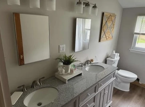 After upstairs bathroom renovation